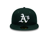 Kšiltovka New Era - MLB League Essential 59FIFTY - Oakland Athletics - Green / White