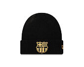 Kulich New Era - Ribbed Cuff Beanie Medium Knit - Barcelona FC - Black / Gold
