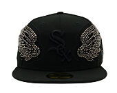 Kšiltovka New Era - MLB Tonal Wing 59FIFTY - Chicago White Sox - Black