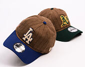 Kšiltovka New Era × Three Looms - Chestnut Pinstripe 9TWENTY A-Frame - Los Angeles Dodgers