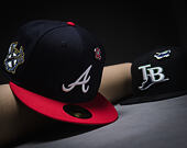 Kšiltovka New Era - MLB IMAGE DROP Cooperstown Icon 59FIFTY - Atlanta Braves - Navy / Scarlet