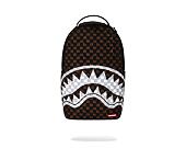 Batoh Sprayground - Brown And Cream Drip Check Shark Backpack