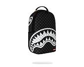 Batoh Sprayground - Black And White Drip Check Shark Backpack