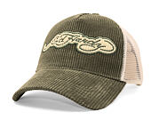 Kšiltovka Ed Hardy - Embroidery Applique Cord 5 Panel Trucker Cap - Sage