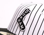 Kšiltovka New Era - MiLB Theme Nights 59FIFTY - Durham Bulls - Pinstripe Sock - White / Black