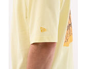 Triko New Era - Branded Beach Party Graphic Oversized Tee - Yellow