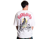 Triko Ed Hardy - Mens Don Wolf Eagle Panther Relaxed T-Shirt - White