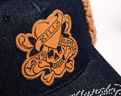 Kšiltovka Ed Hardy - Unisex Love Kills Slowly Denim 5 Panel Trapper Cap - Indigo
