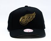 Kšiltovka Mitchell & Ness - NHL Black And Gold Pro Snapback - Detroit Red Wings - Black