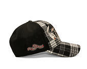 Kšiltovka Capslab - Looney Tunes Trucker - Bugs Bunny Script Checkered - Black / White