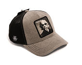 Kšiltovka Capslab - Einstein Thug Life Trucker - Grey Corduroy / Black