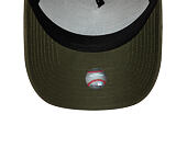 Kšiltovka New Era - MLB Suede Visor 9FORTY A-Frame - LA Dodgers - Stone / New Olive