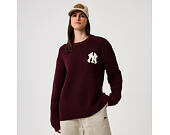 Mikina New Era - MLB Waffle Knit Crew - NY Yankees - Maroon