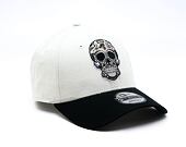 Kšiltovka New Era - Branded Skull Pack 9FORTY - Ivory / Black