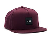 Kšiltovka HUF Box Logo Wine Snapback
