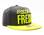 Kšiltovka New Era Sorry I'm Fresh Grey Heather/Neon Snapback