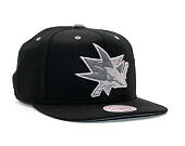 Kšiltovka Mitchell & Ness Grey Tonal Logo San Jose Sharks Snapback